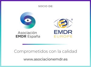 Logotipo de la Asociación EMDR España y EMDR Europe, símbolo de calidad y acreditación profesional en terapia EMDR.